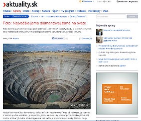 Najväčšia jama diamantovej bane na svete
